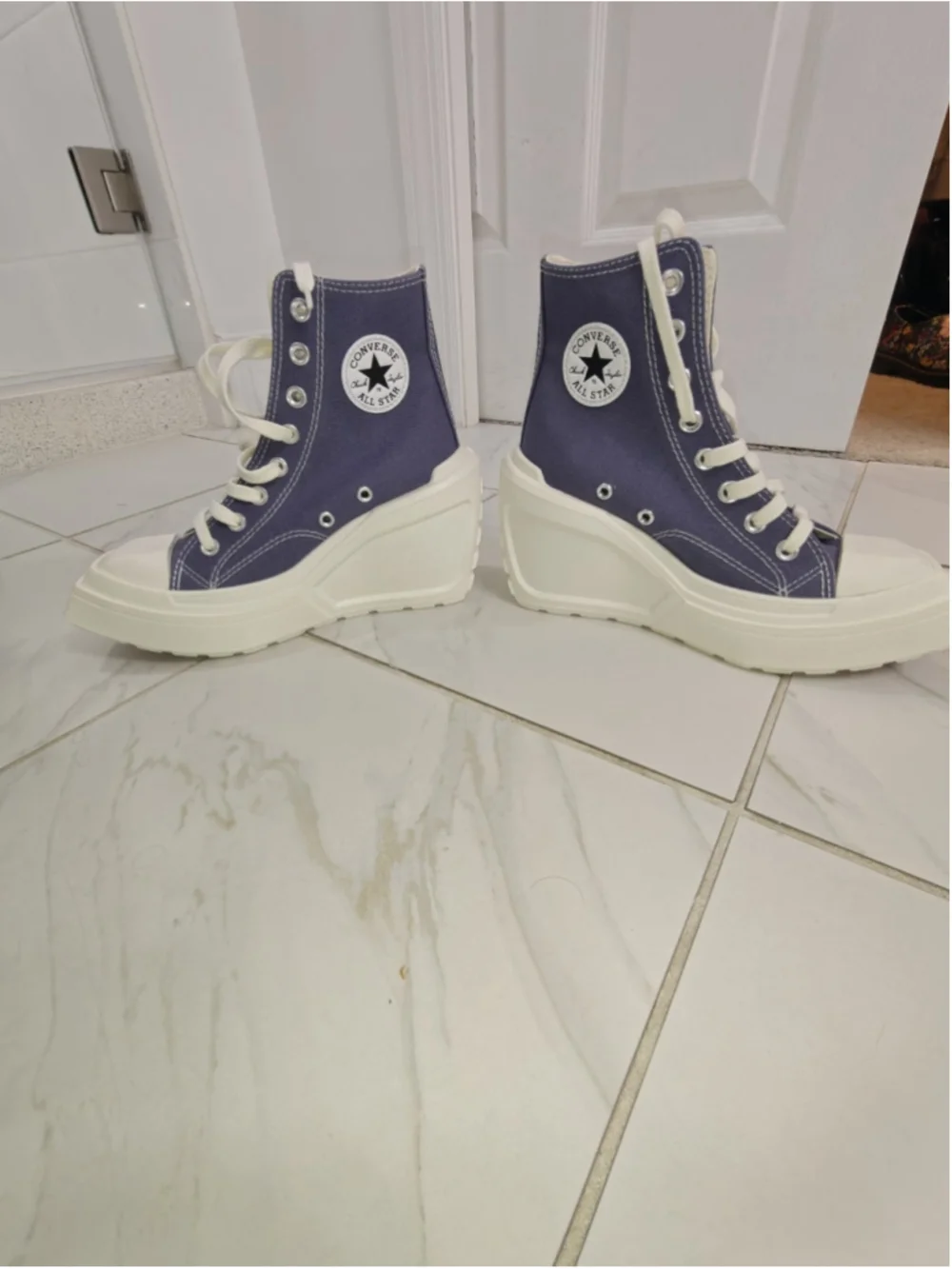 Converse Chuck 70 De Luxe Wedge 'lavender Ash' Women's Shoe New W/o Box Size 5.5